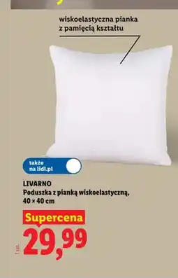 Lidl Poduszka z pianką wiskoelastyczną LIVARNO oferta