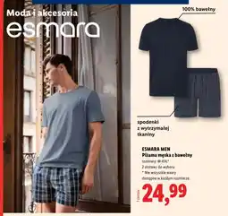 Lidl Piżama męska z bawełny Esmara Men oferta