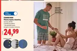 Lidl Piżama męska z bawełną Esmara Men oferta