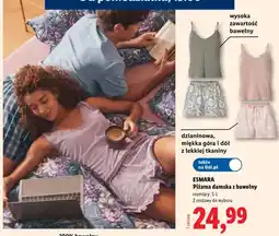 Lidl Piżama damska z bawełny Esmara oferta