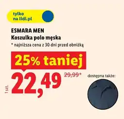 Lidl Koszulka polo męska Esmara Men oferta