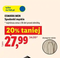 Lidl Spodenki męskie Esmara Men oferta