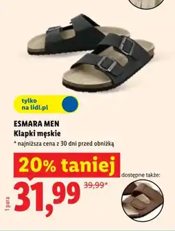 Lidl Klapki męskie Esmara Men oferta