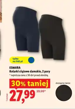 Lidl Kolarki ciążowe damskie Esmara 2-pak oferta