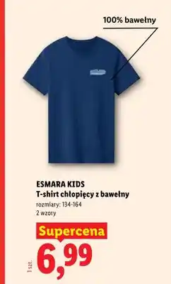 Lidl T-shirt chłopięcy z bawełny Esmara Kids oferta