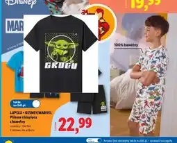 Lidl Piżama chłopięca z bawełny Lupilu Star Wars Grogu oferta