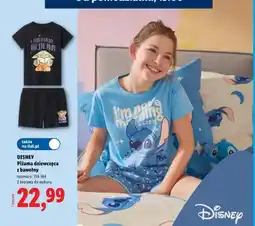Lidl Piżama dziewczęca z bawełny Disney Stitch oferta