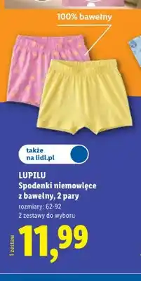 Lidl Spodenki niemowlęce z bawełny Lupilu 2-pak oferta