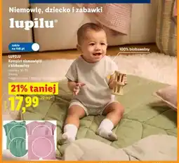 Lidl Komplet niemowlęcy z biobawełny Lupilu oferta