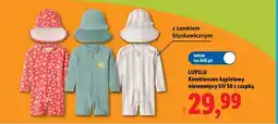 Lidl Kombinezon kąpielowy niemowlęcy UV 50 z czapką Lupilu oferta