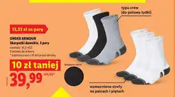 Lidl Skarpetki damskie Under Armour 3-pak oferta