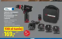 Lidl Wiertarkowkrętarka akumulatorowa Parkside Performance oferta