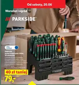 Lidl Zestaw śrubokrętów i bitów Parkside 101 elementów oferta