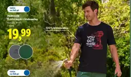 Lidl T-shirt męski z biobawełny Parkside oferta