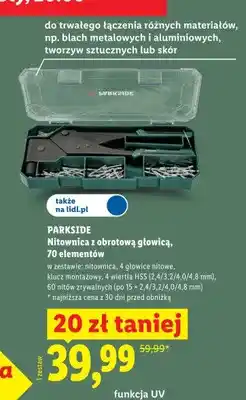 Lidl Nitownica z obrotową głowicą Parkside oferta