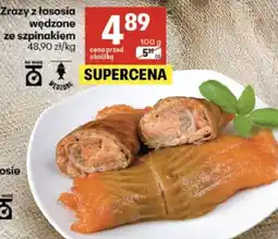 Delikatesy Centrum Zrazy z łososia wędzone ze szpinakiem oferta