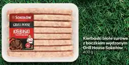 Delikatesy Centrum Kiełbaski białe surowe z boczkiem wędzonym Grill House Sokołów oferta