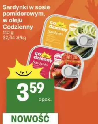 Delikatesy Centrum Sardynki w sosie pomidorowym, w oleju Codzienny oferta