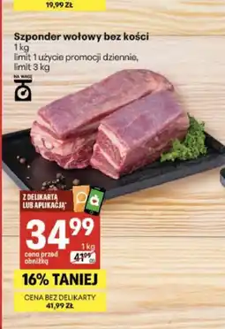 Delikatesy Centrum Szponder wołowy bez kości oferta