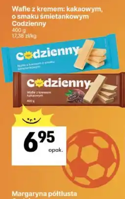 Delikatesy Centrum Wafle z kremem: kakaowym, o smaku śmietankowym Codzienny oferta