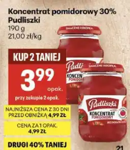Delikatesy Centrum Koncentrat pomidorowy 30% Pudliszki oferta