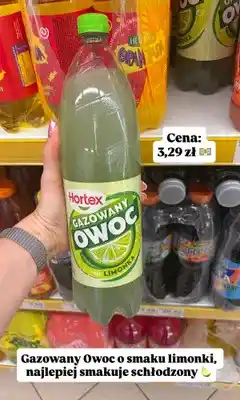 Dino Napój gazowany Hortex Gazowany Owoc o smaku limonki oferta