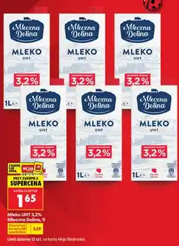 Biedronka Mleko UHT 3,2% Mleczna Dolina oferta