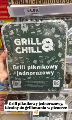 Dino Grill piknikowy jednorazowy Grill & Chill oferta