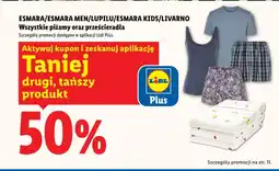Lidl Wszystkie piżamy oraz prześcieradła Esmara / Esmara Men / Lupilu / Esmara Kids / Livarno oferta