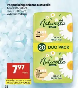 Delikatesy Centrum Podpaski higieniczne Naturella oferta