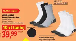 Lidl UNDER ARMOUR Skarpetki damskie, 3 pary oferta