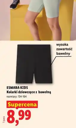 Lidl Esmara Kids Kolarki dziewczęce z bawełną oferta