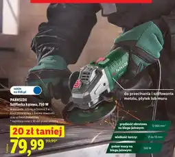 Lidl PARKSIDE Szlifierka kątowa, 750 W oferta