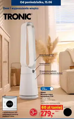 Lidl TRONIC Wentylator stojący bezłopatkowy, 35 W oferta
