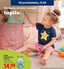 Lidl LUPILU Piżama dziecięca z bawełny oferta
