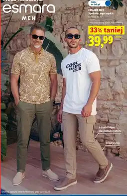 Lidl ESMARA MEN Spodnie cargo męskie oferta