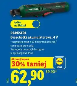 Lidl PARKSIDE Grzechotka akumulatorowa, 4 V oferta