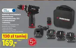 Lidl PARKSIDE PERFORMANCE Akumulatorowa wiertarkowkrętarka, 12 V, z 2 akumulatorami i ładowarką oferta