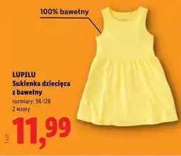 Lidl LUPILU Sukienka dziecięca z bawełny oferta