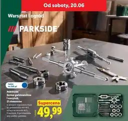 Lidl PARKSIDE Zestaw gwintowników i narzynek, 21 elementów oferta
