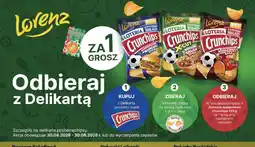 Delikatesy Centrum Chipsy Lorenz Crunchips za 1 grosz oferta
