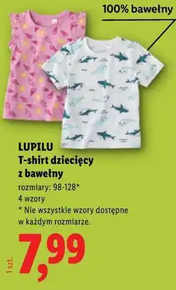 Lidl LUPILU T-shirt dziecięcy z bawełny oferta