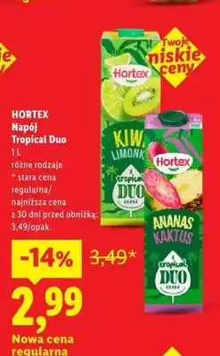 Lidl Napój Tropical Duo Hortex oferta