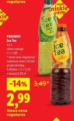 Lidl Napój Ice Tea Green Freeway oferta