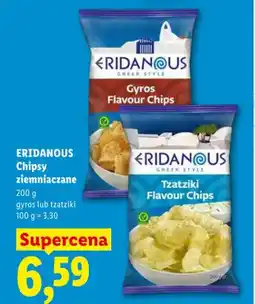 Lidl Chipsy ziemniaczane o smaku gyros Eridanous oferta