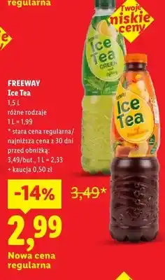 Lidl Napój Ice Tea Peach Freeway oferta
