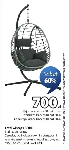 JYSK Fotel wiszący oferta