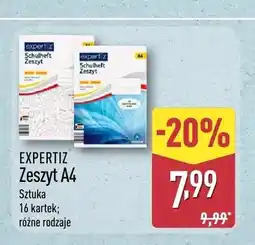 ALDI Zeszyt A4 Expertiz oferta