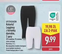 ALDI Legginsy damskie z koronką UP2Fashion 2-pak oferta