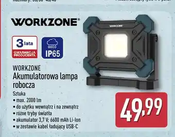 ALDI Akumulatorowa lampa robocza WORKZONE oferta